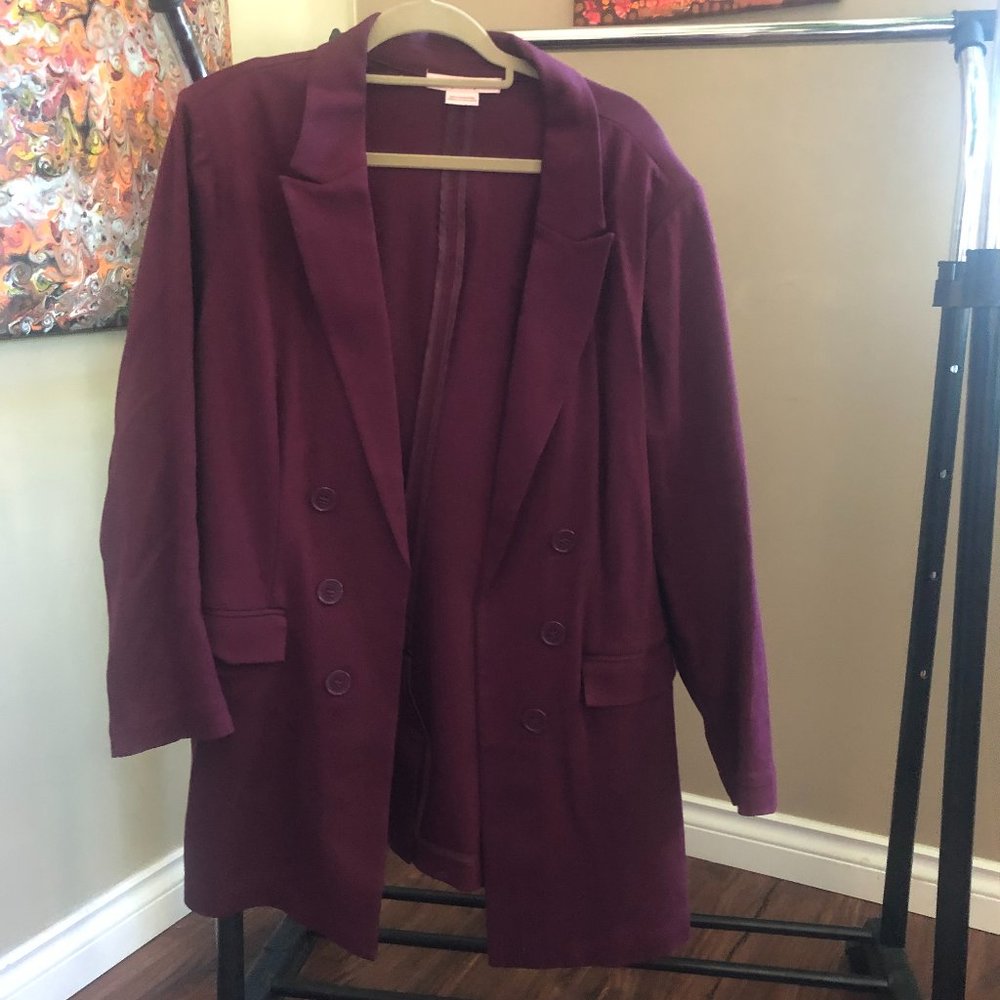 Burgundy/Plum Jacket  Size 1x